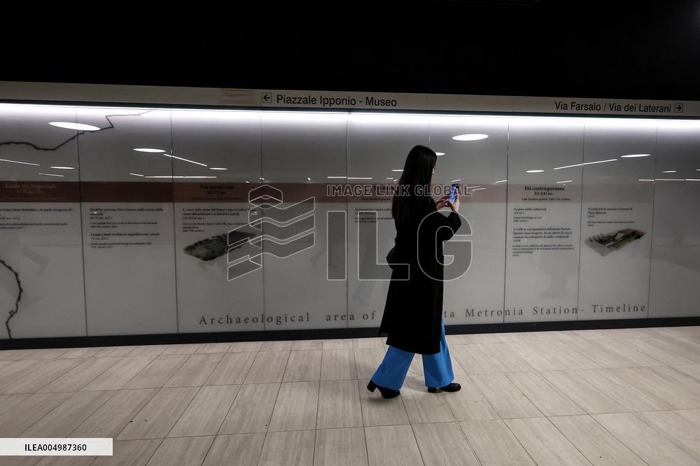 Inauguration Of New Metro C Station Metronia-Colosseo - Rome