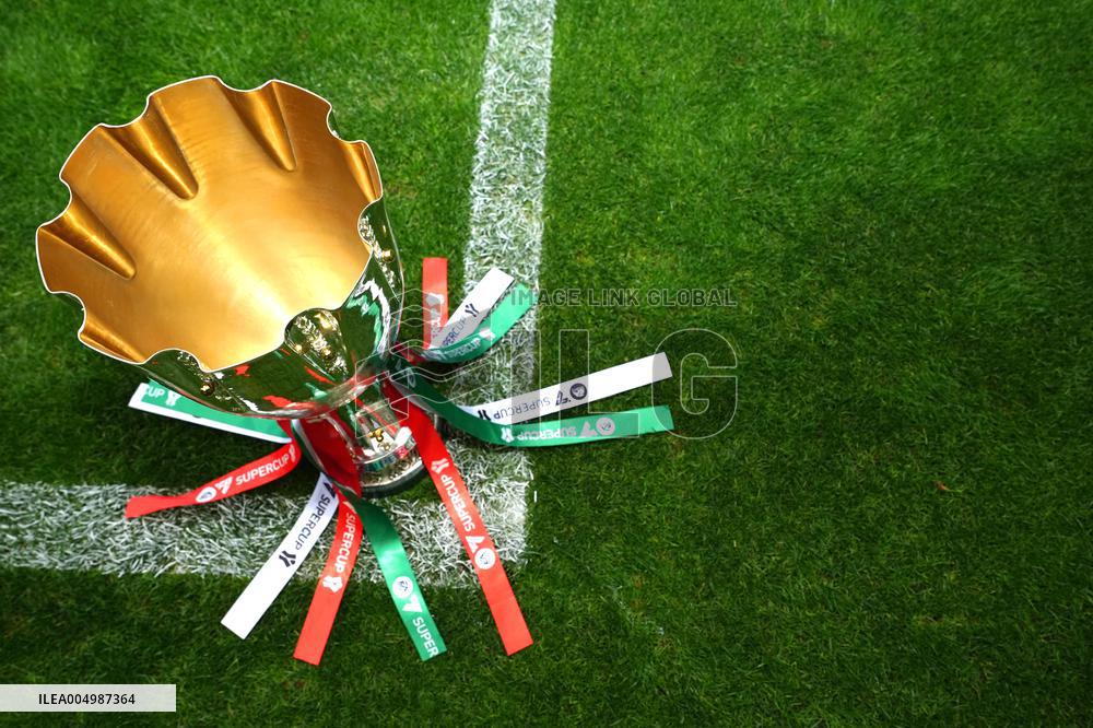 The Italian Super Cup Trophy Arrives In Saudi Arabia