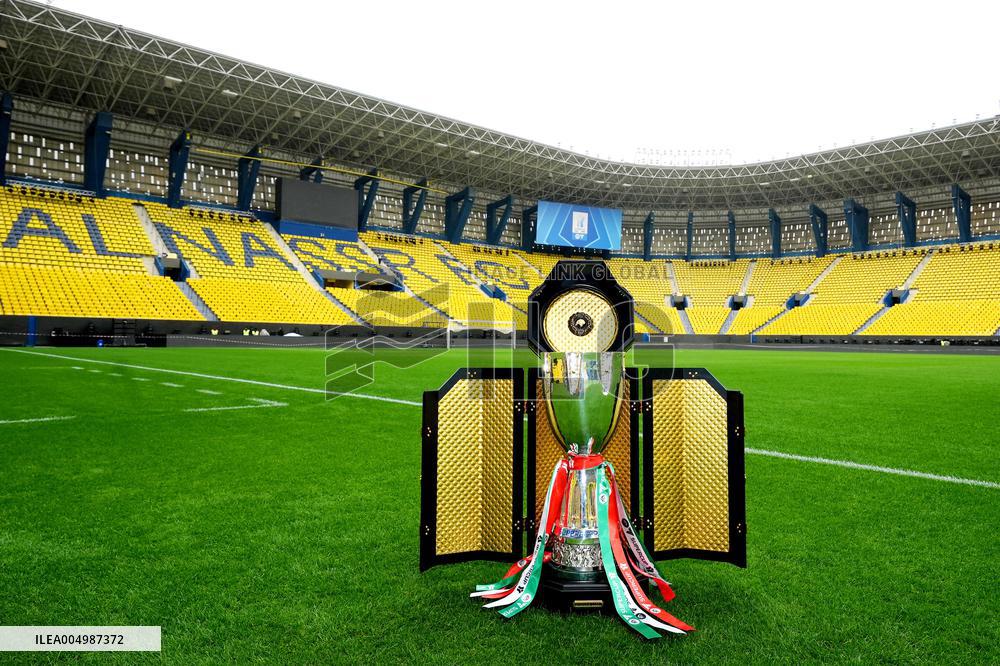 The Italian Super Cup Trophy Arrives In Saudi Arabia