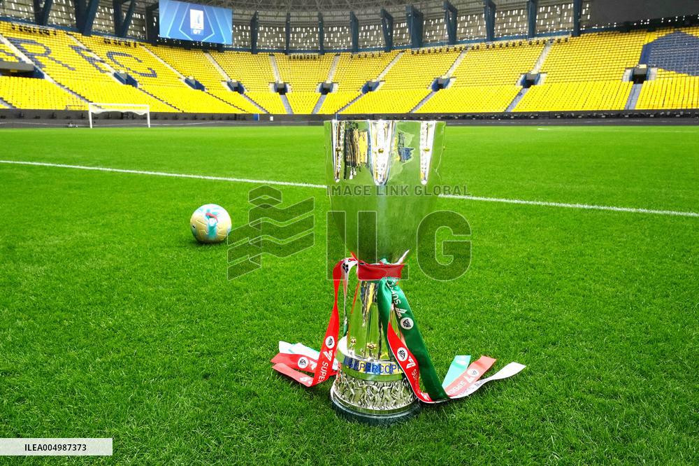 The Italian Super Cup Trophy Arrives In Saudi Arabia