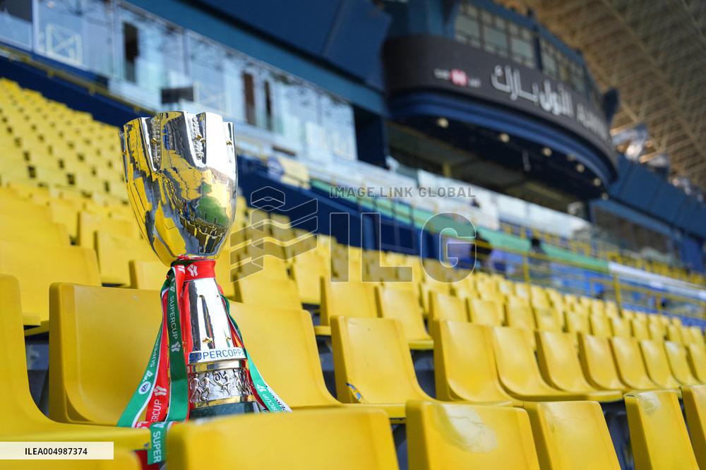 The Italian Super Cup Trophy Arrives In Saudi Arabia