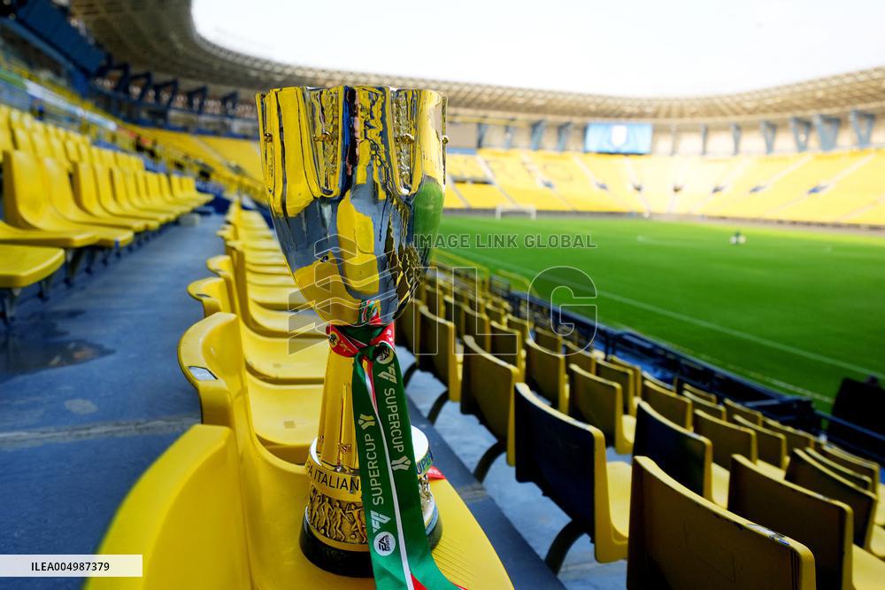 The Italian Super Cup Trophy Arrives In Saudi Arabia