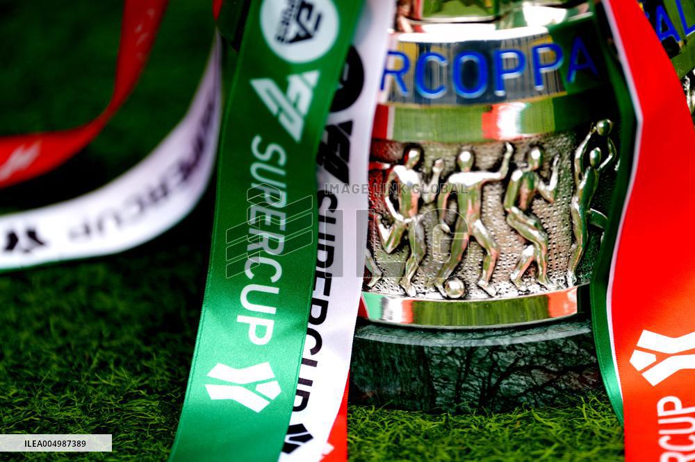 The Italian Super Cup Trophy Arrives In Saudi Arabia