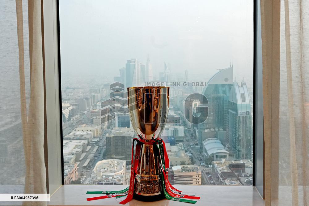 The Italian Super Cup Trophy Arrives In Saudi Arabia