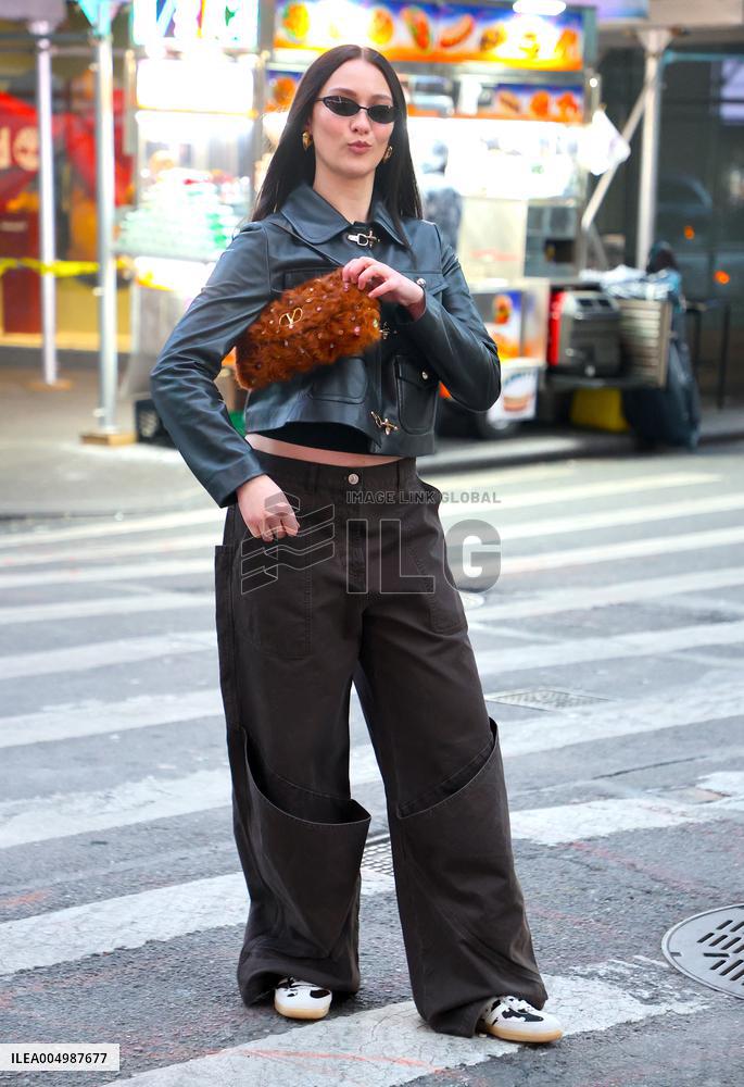 Lola Tung out in New York