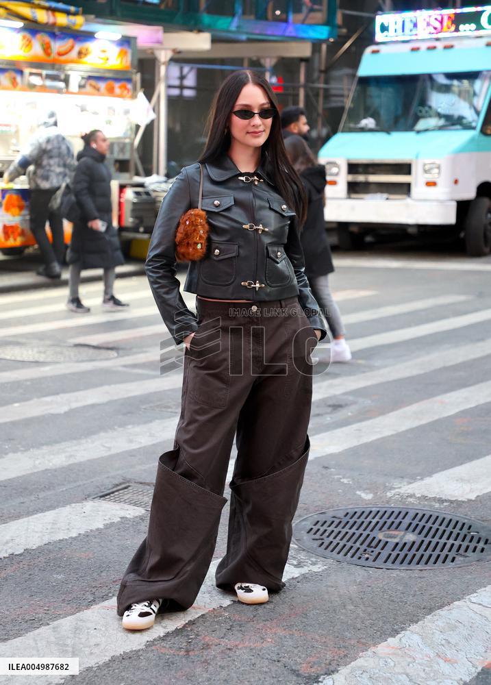 Lola Tung out in New York