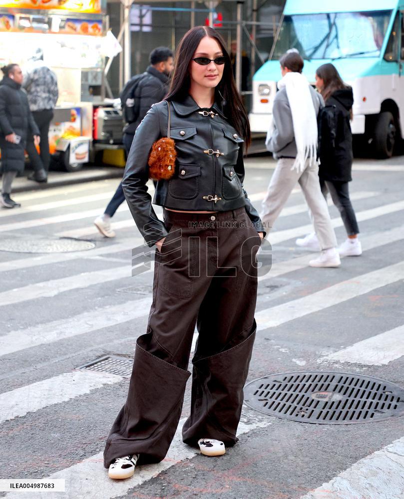 Lola Tung out in New York