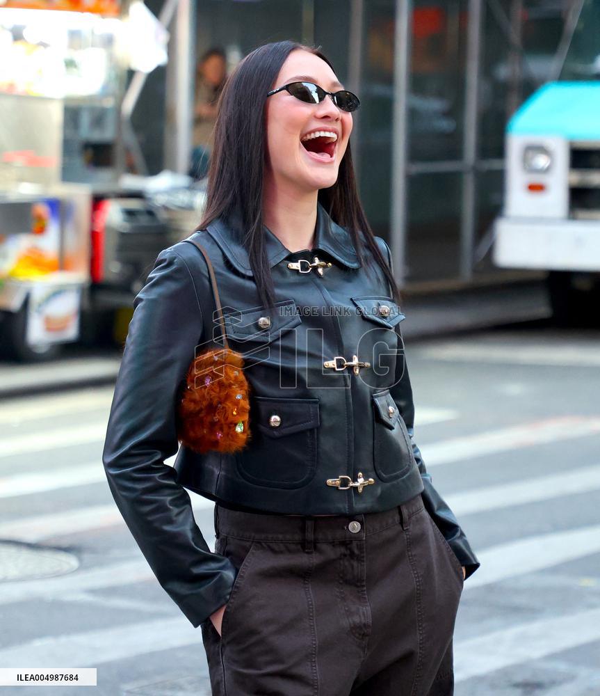 Lola Tung out in New York