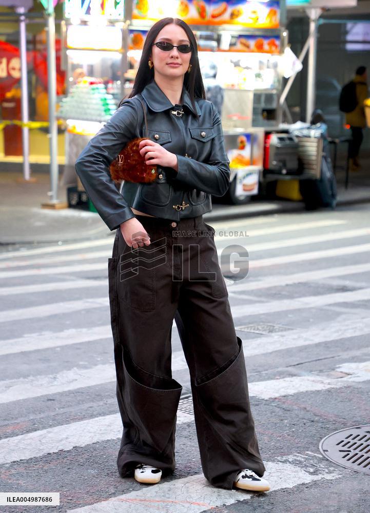 Lola Tung out in New York