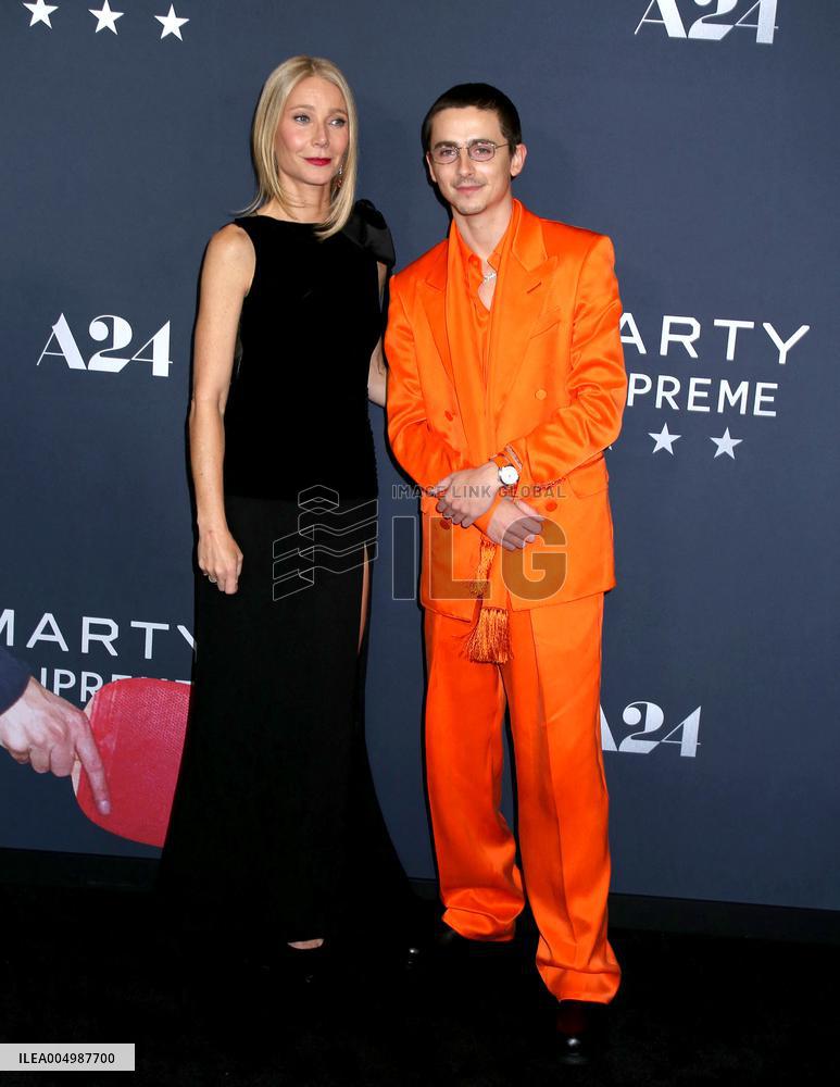 'Marty Supreme' New York Premiere