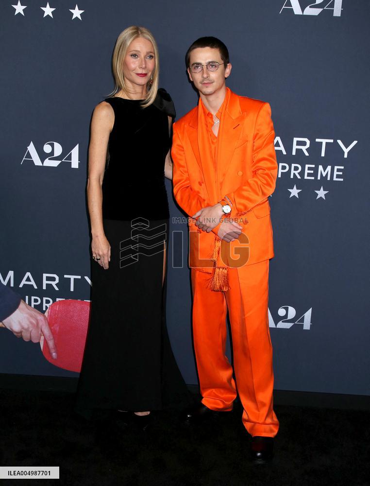 'Marty Supreme' New York Premiere
