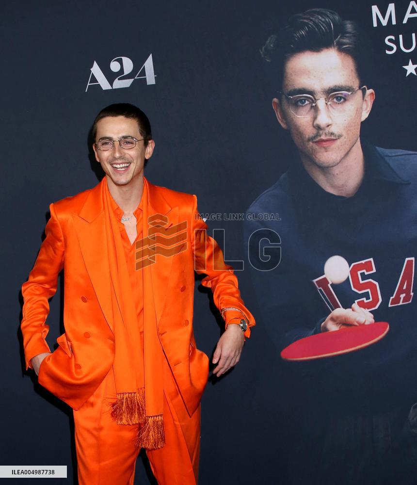 'Marty Supreme' New York Premiere