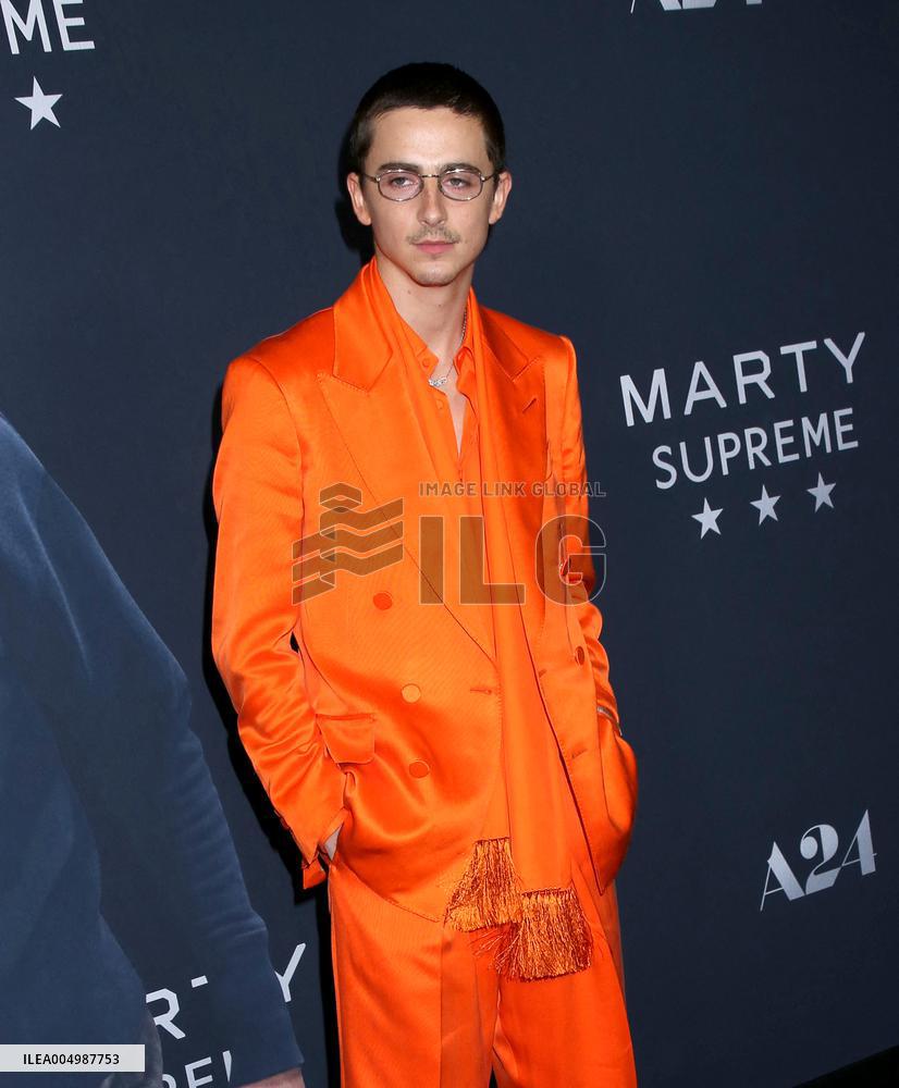 'Marty Supreme' New York Premiere