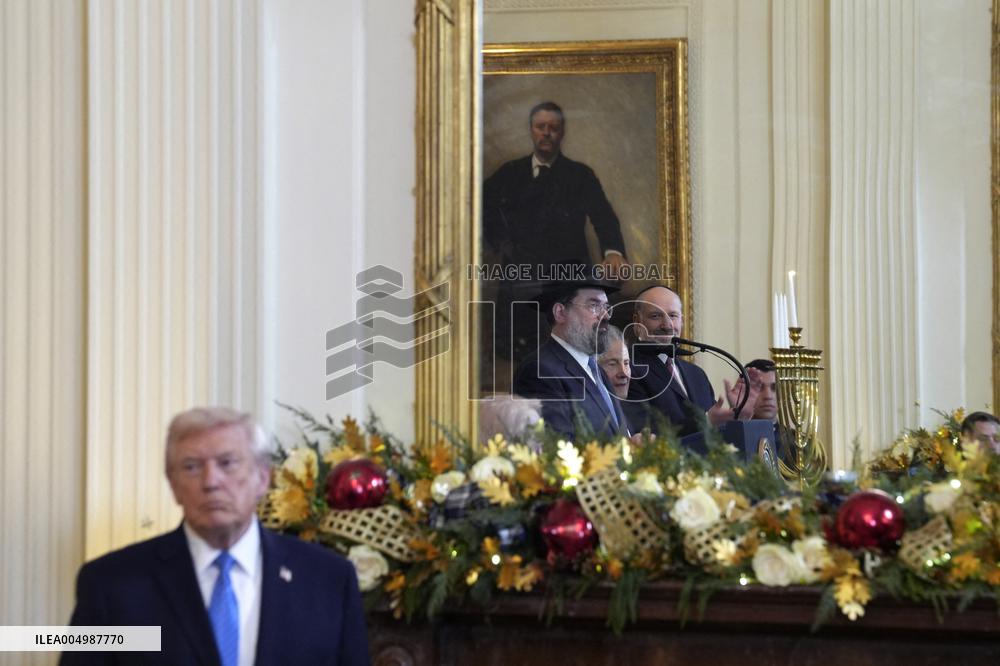 Donald Trump at Hanukkah reception - Washington