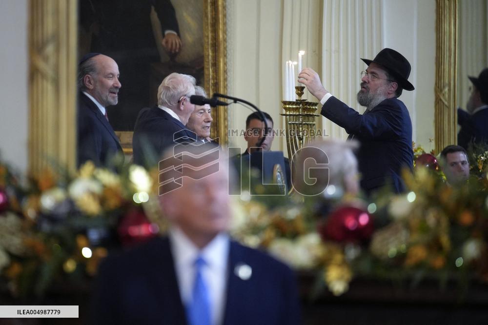 Donald Trump at Hanukkah reception - Washington