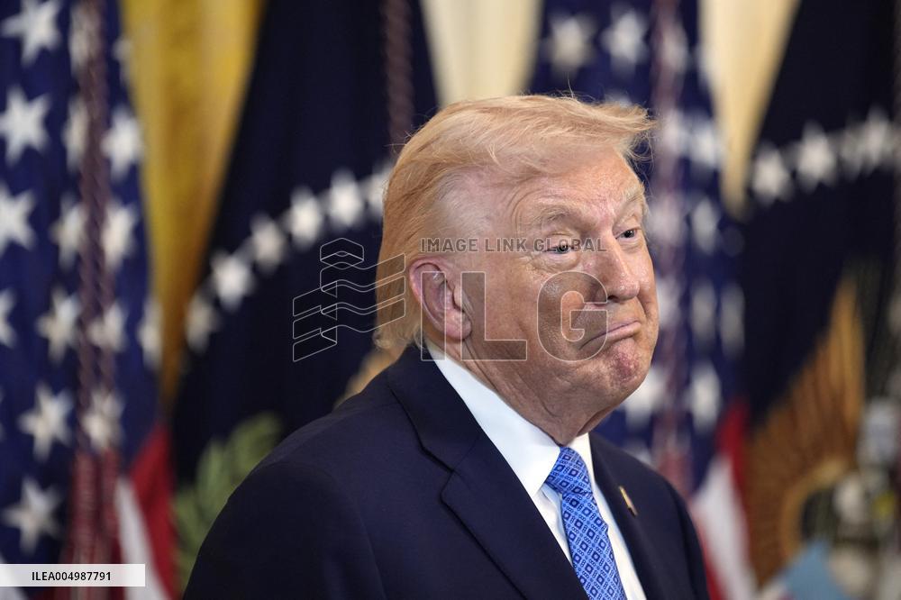 Donald Trump at Hanukkah reception - Washington