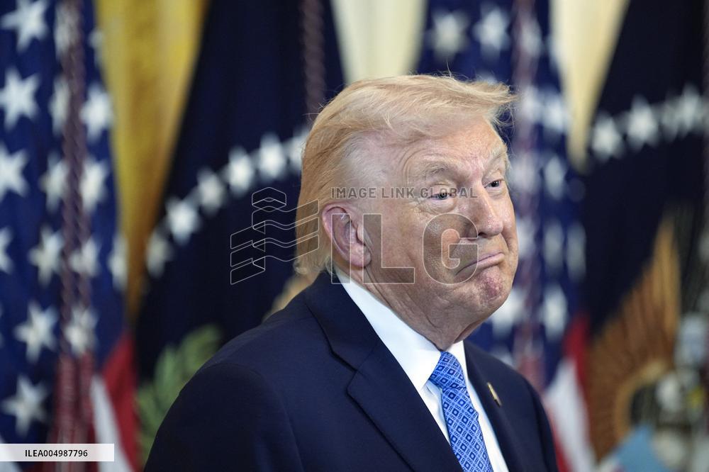 Donald Trump at Hanukkah reception - Washington