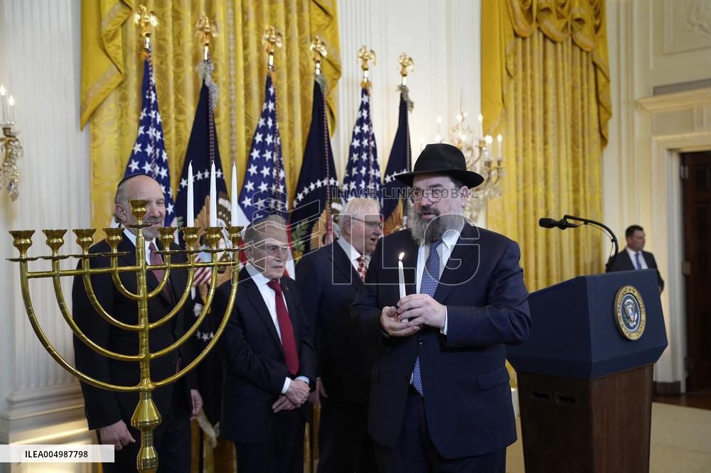 Donald Trump at Hanukkah reception - Washington