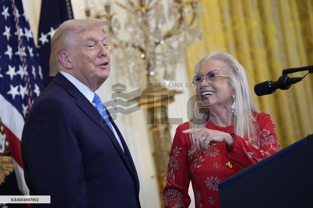 Donald Trump at Hanukkah reception - Washington