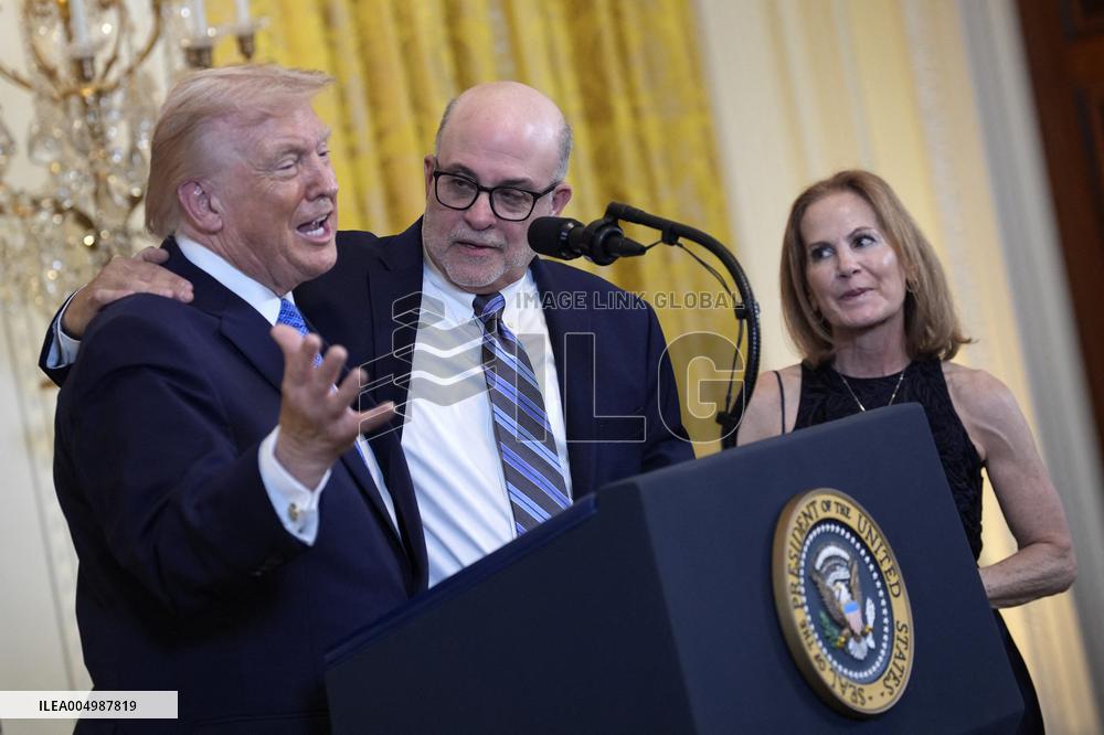 Donald Trump at Hanukkah reception - Washington