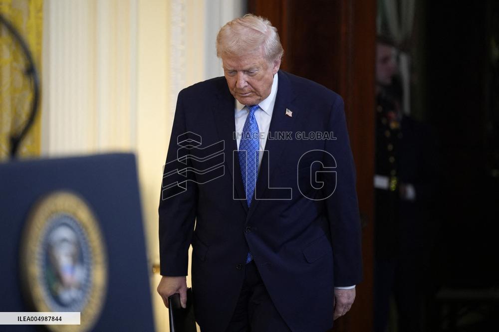Donald Trump at Hanukkah reception - Washington