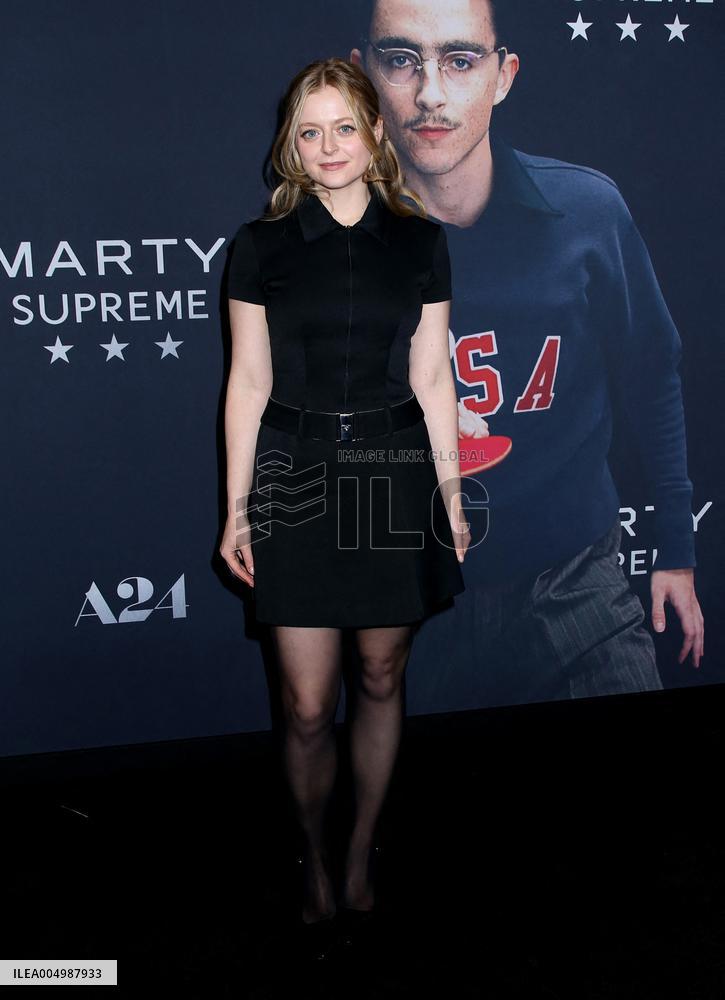'Marty Supreme' New York Premiere
