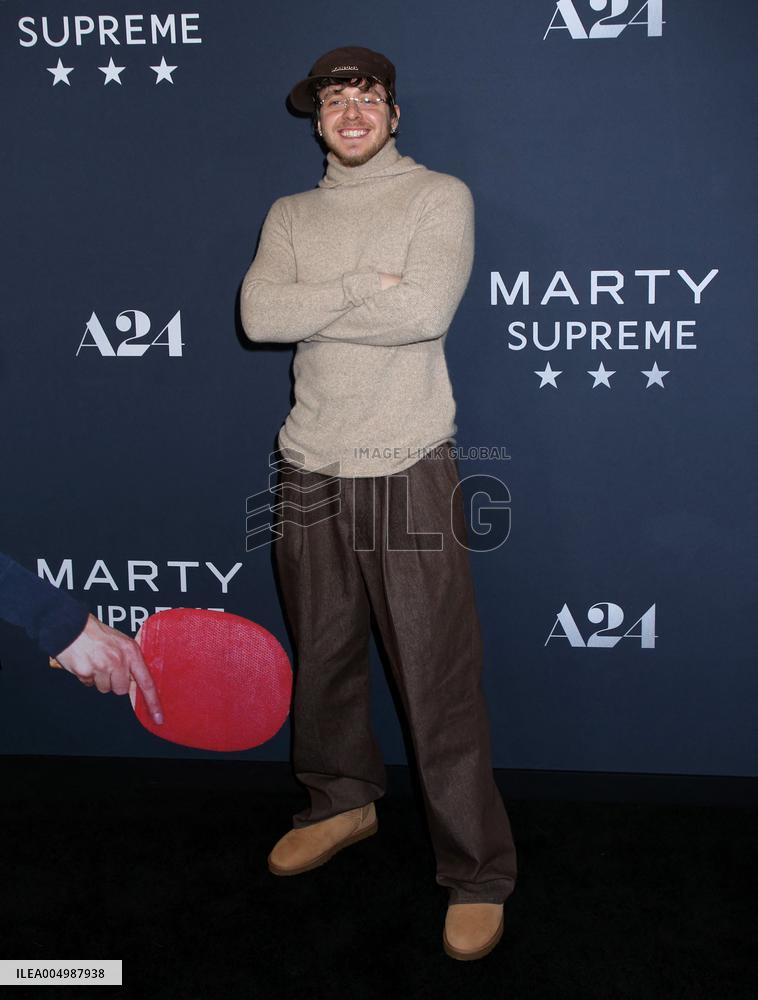 'Marty Supreme' New York Premiere