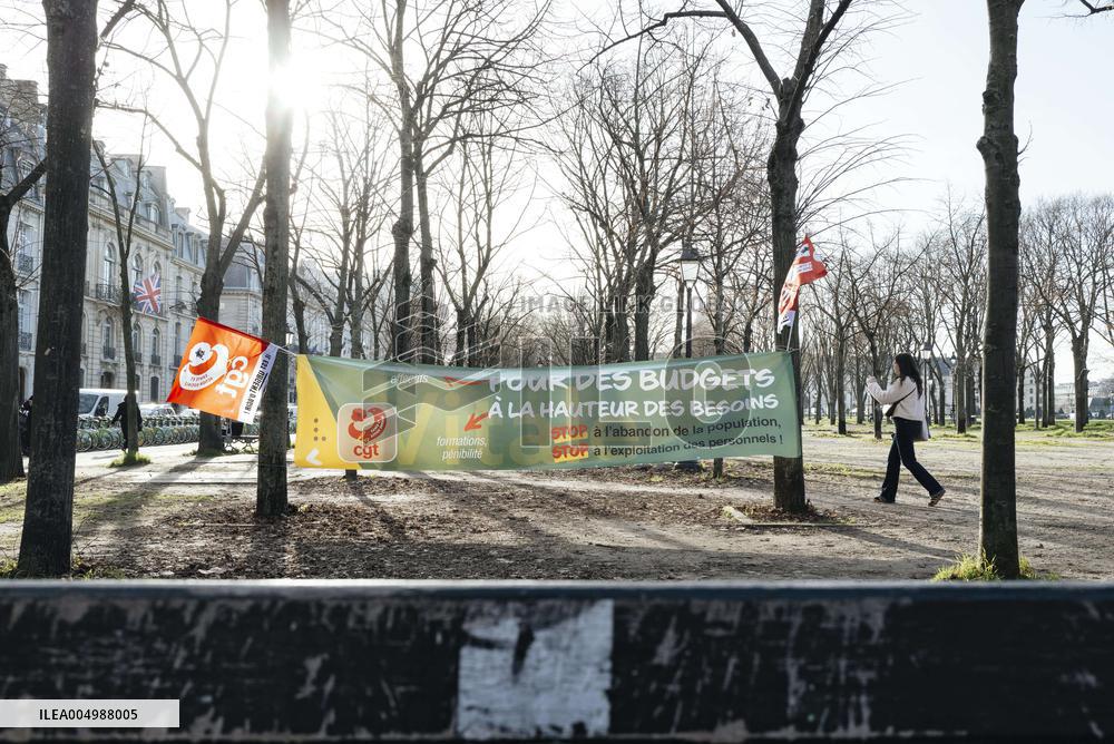 Protest Against The Social Security Finance Bill - Paris