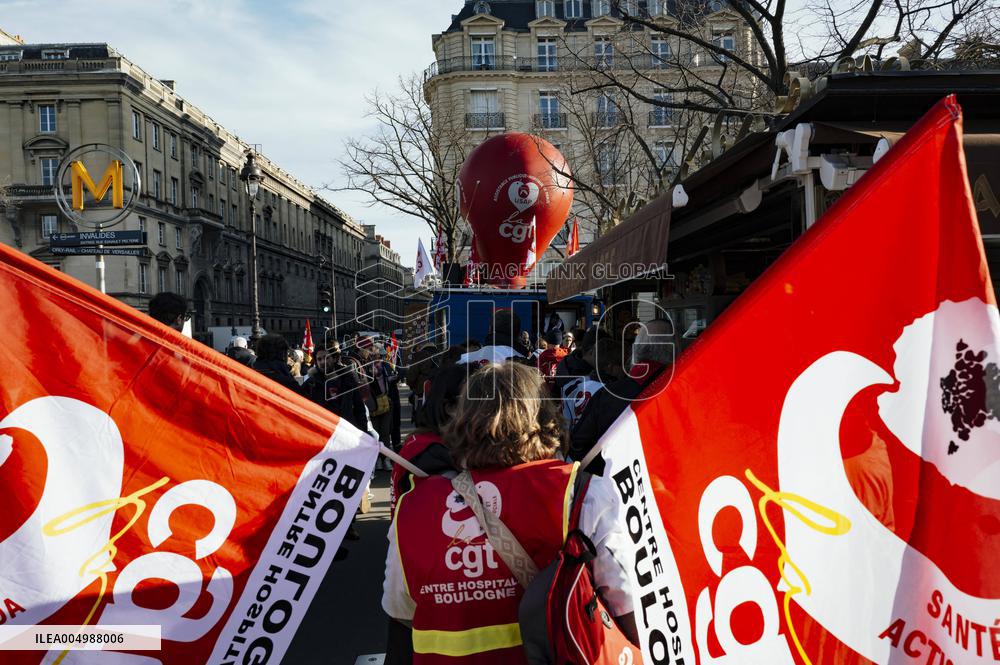 Protest Against The Social Security Finance Bill - Paris