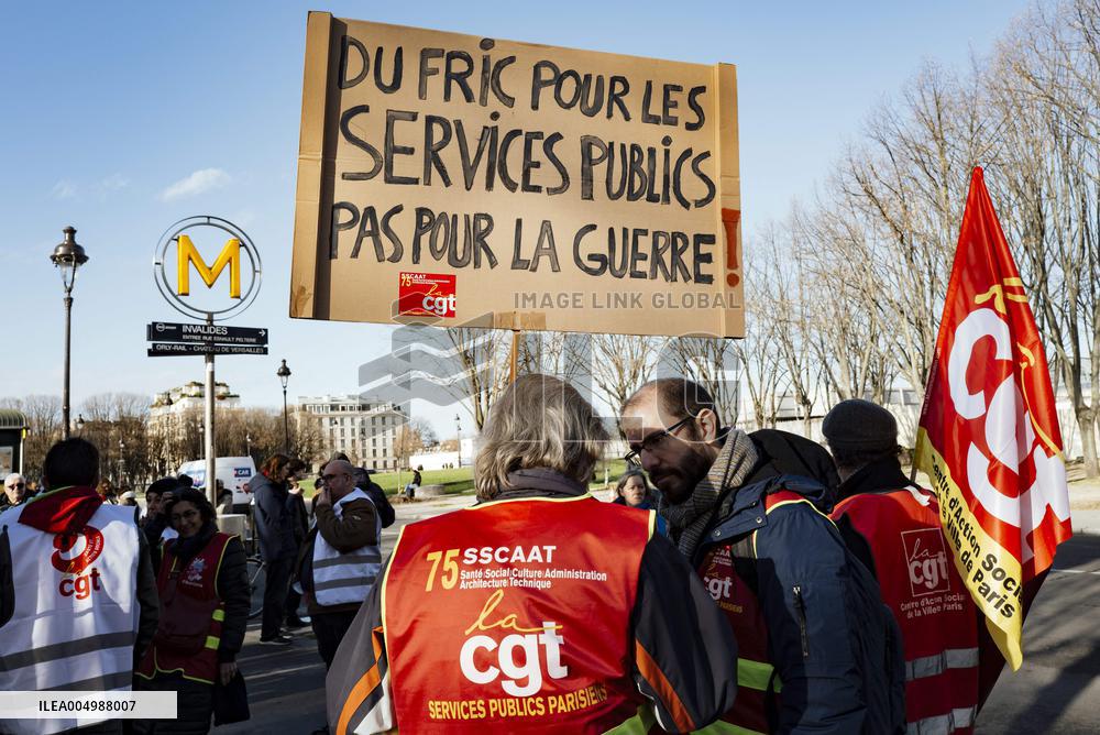 Protest Against The Social Security Finance Bill - Paris