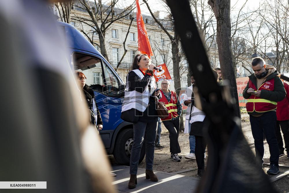 Protest Against The Social Security Finance Bill - Paris