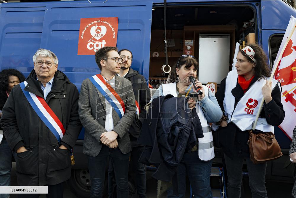 Protest Against The Social Security Finance Bill - Paris