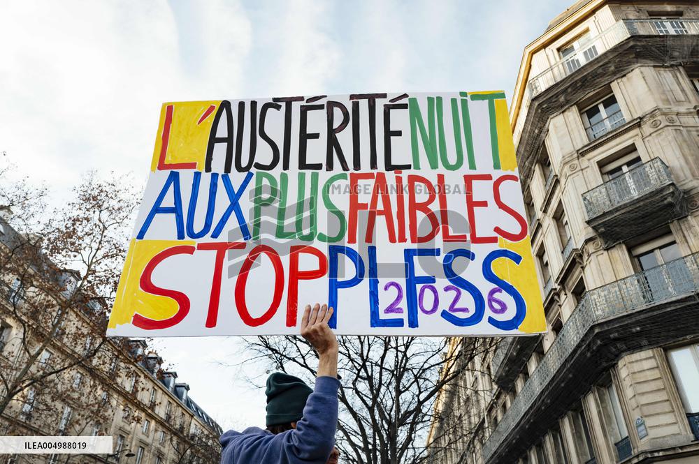 Protest Against The Social Security Finance Bill - Paris