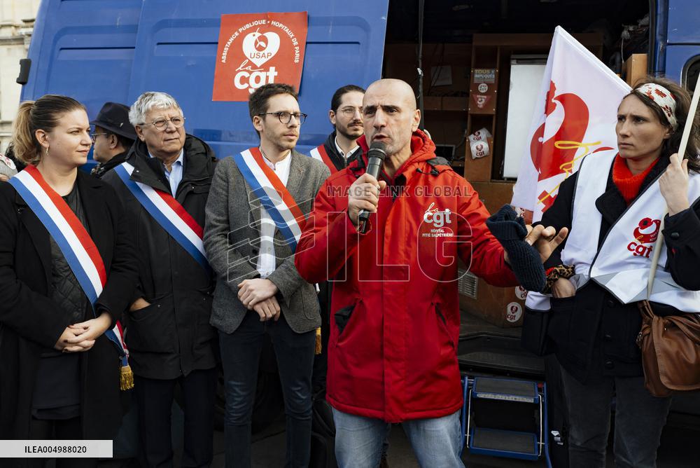 Protest Against The Social Security Finance Bill - Paris