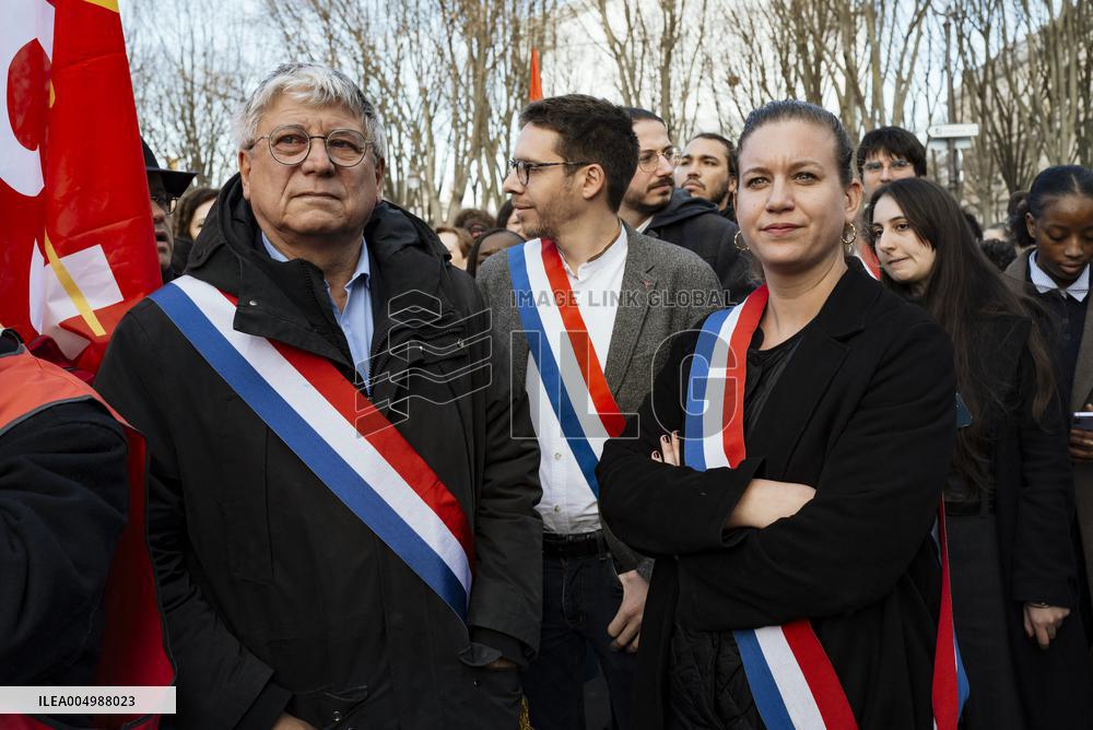 Protest Against The Social Security Finance Bill - Paris