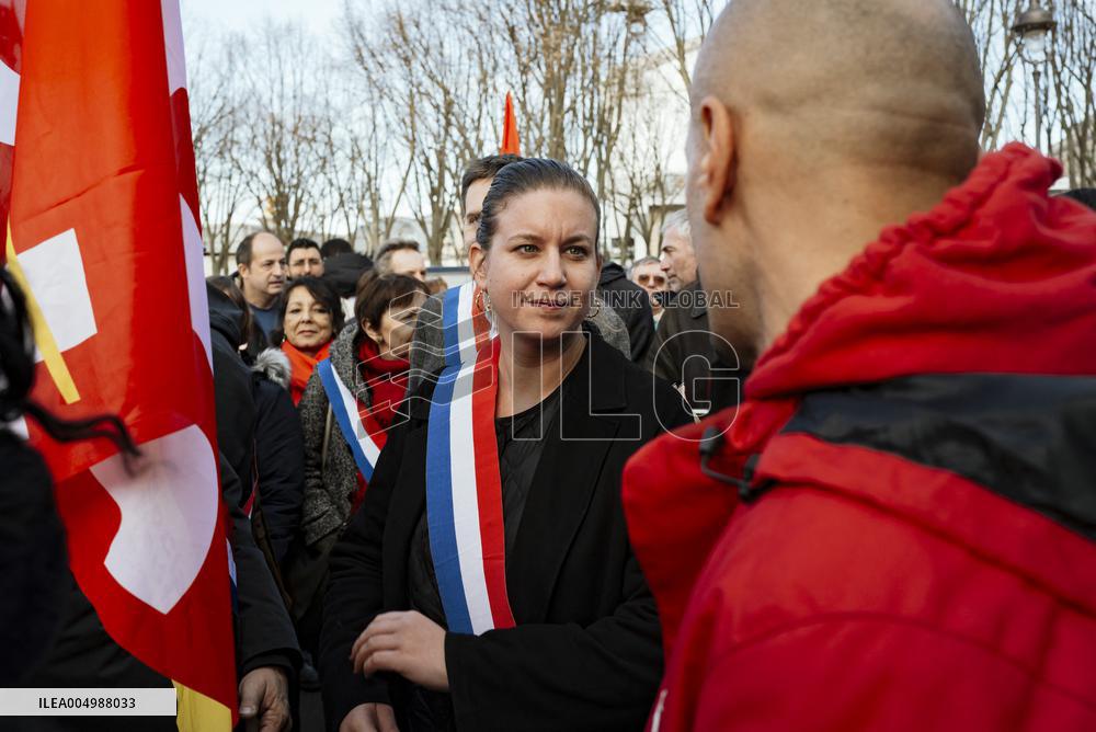 Protest Against The Social Security Finance Bill - Paris