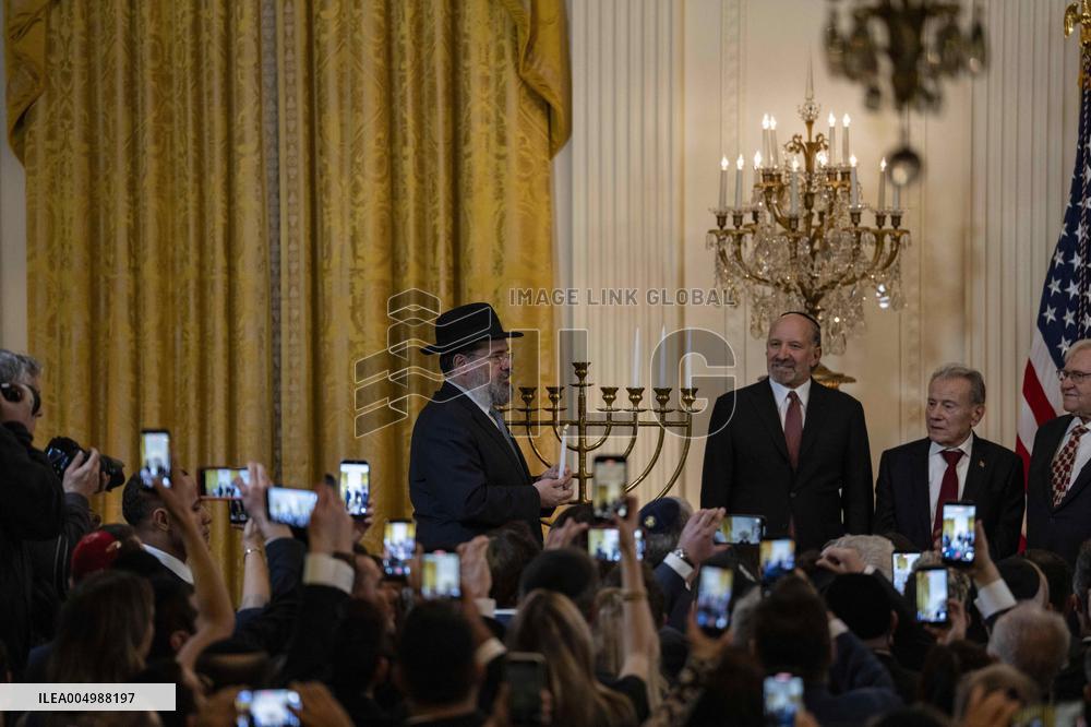 Trump Hosts a Hanukkah Reception - Washington