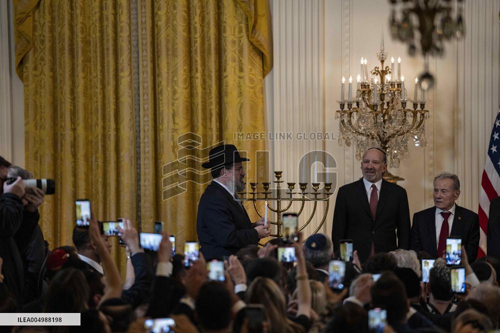 Trump Hosts a Hanukkah Reception - Washington