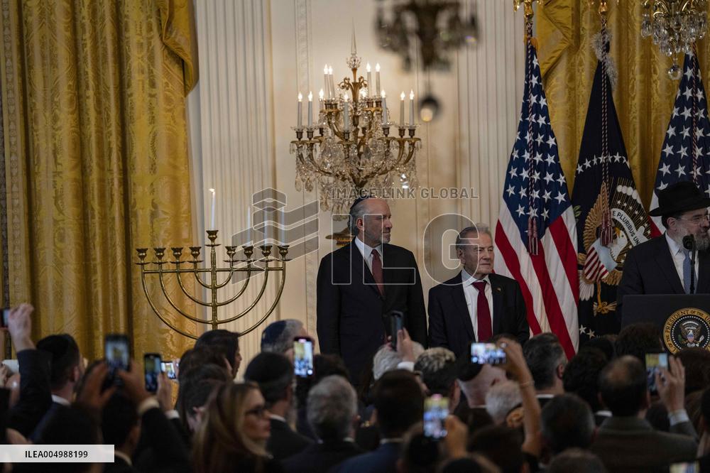 Trump Hosts a Hanukkah Reception - Washington
