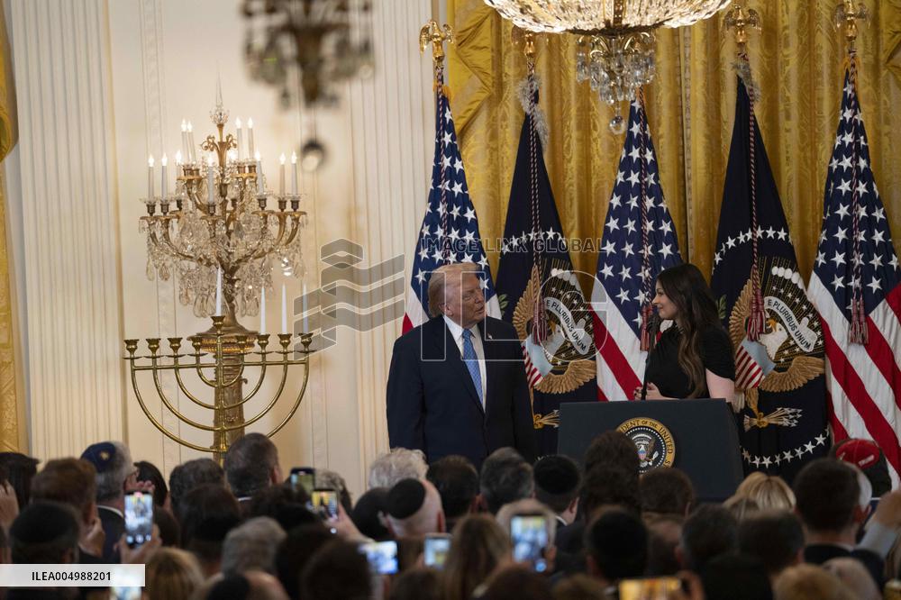 Trump Hosts a Hanukkah Reception - Washington