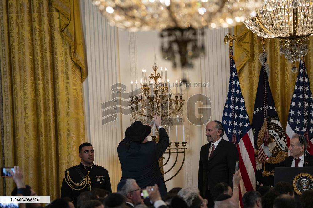 Trump Hosts a Hanukkah Reception - Washington