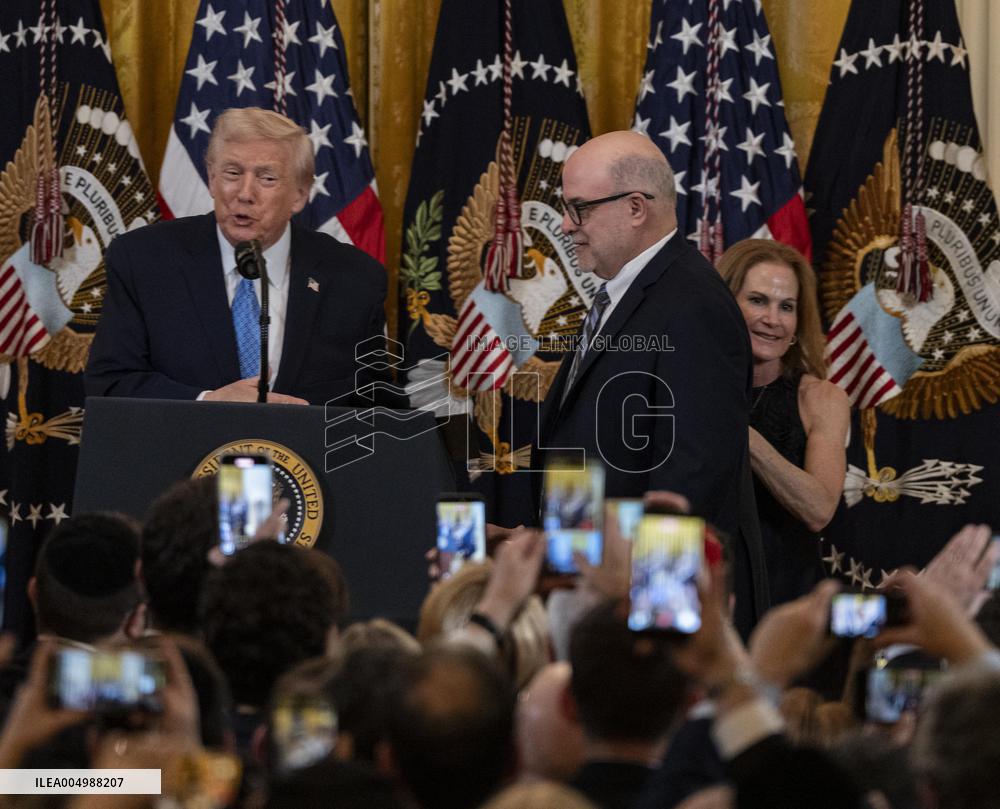 Trump Hosts a Hanukkah Reception - Washington