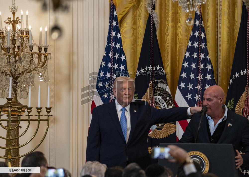 Trump Hosts a Hanukkah Reception - Washington