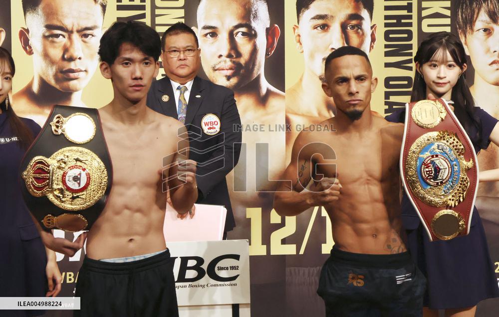 Boxing: Weigh-in for Takami-Santiago bout