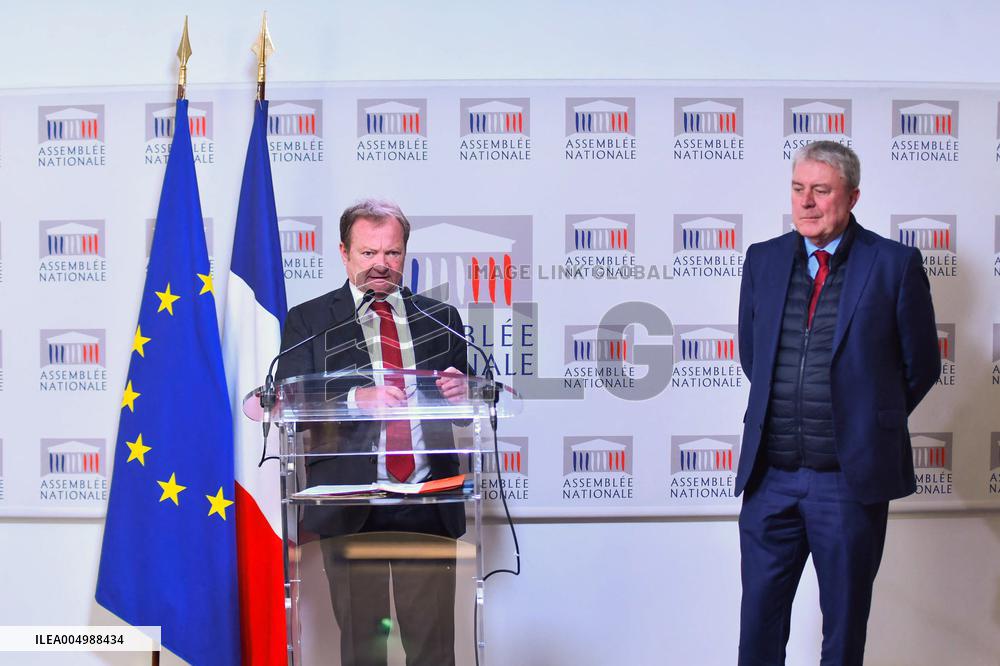 Weekly Press Conference Of Parliamentary Groups - Paris