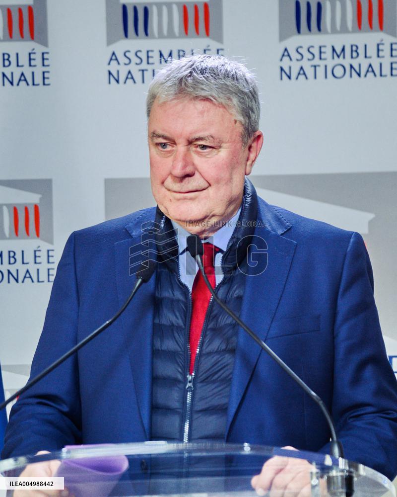 Weekly Press Conference Of Parliamentary Groups - Paris