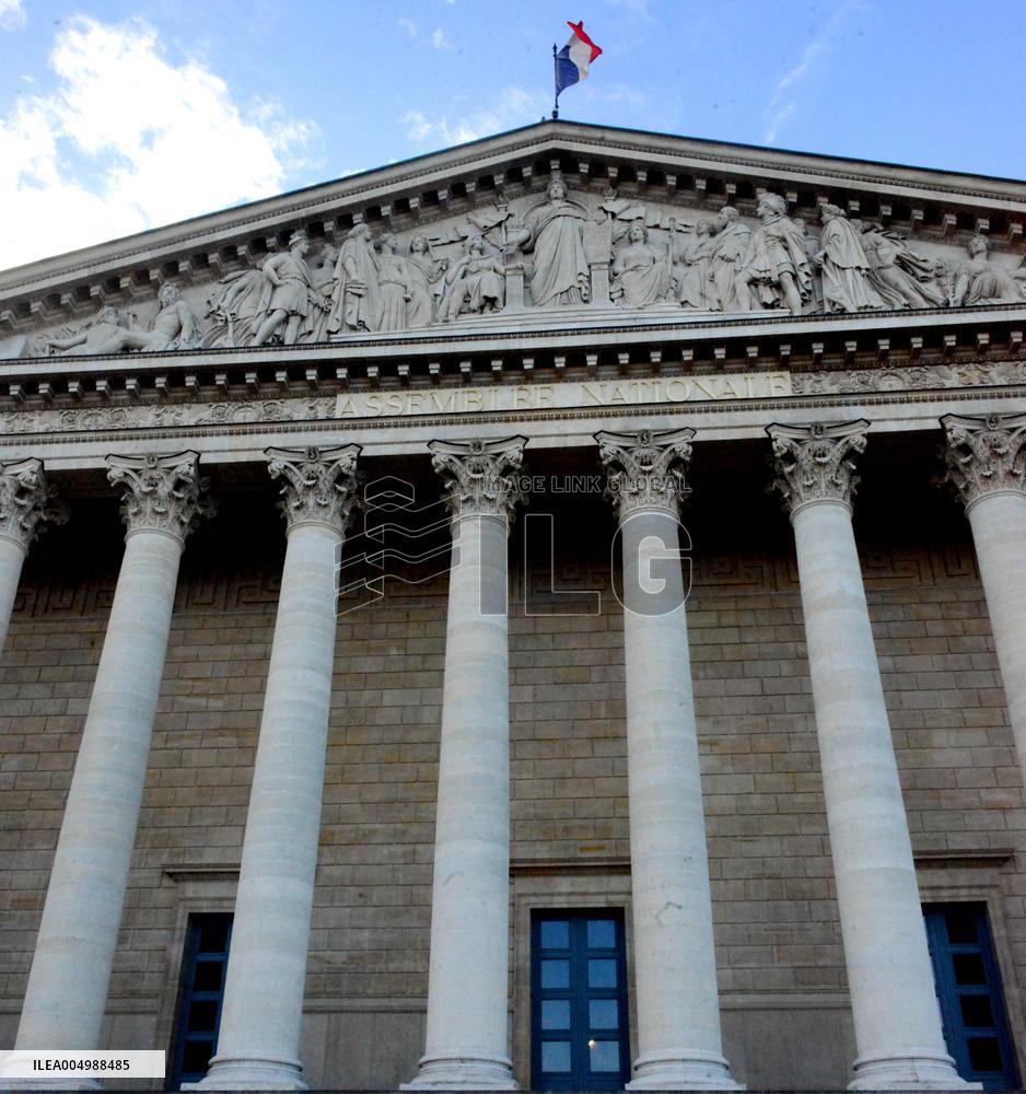 National Assembly Palais Bourbon Illustration - Paris