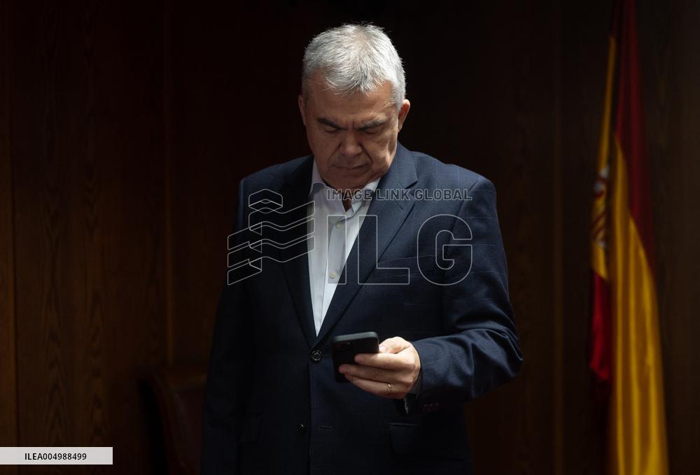 Cerdán Appears Before Senate Koldo Commission - Madrid