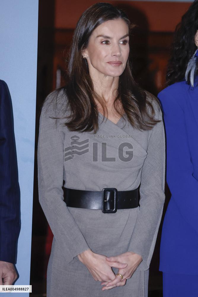 Queen Letizia At FundeuRAE Anniversary - Madrid