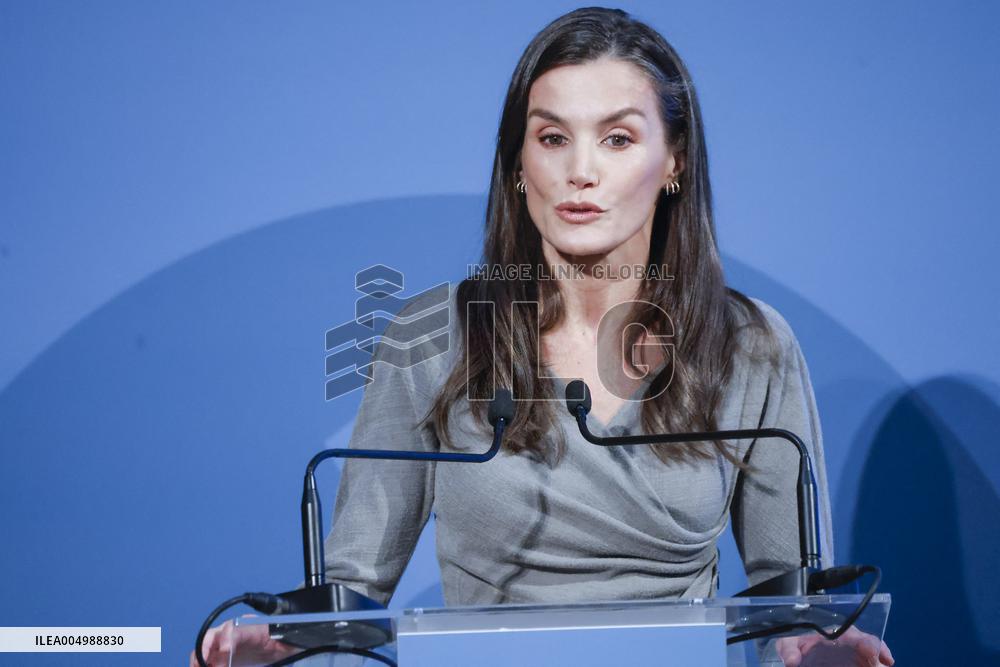 Queen Letizia At FundeuRAE Anniversary - Madrid